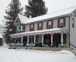 Front House Covered with Snow | Filbert B&B, Danielsville, PA