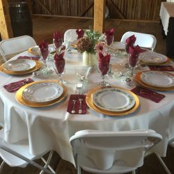 Wedding Table Setup | Filbert B&B, Danielsville, PA
