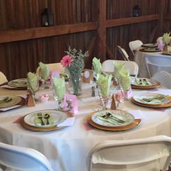 Wedding Table Setup | Filbert B&B, Danielsville, PA